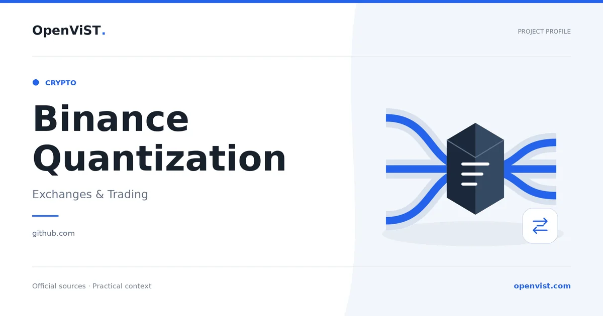 Binance Quantization — OpenViST project profile in Exchanges & Trading.