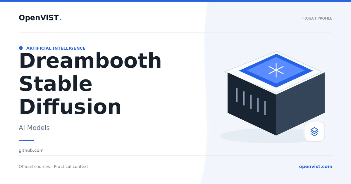 Dreambooth Stable Diffusion — OpenViST project profile in AI Models.