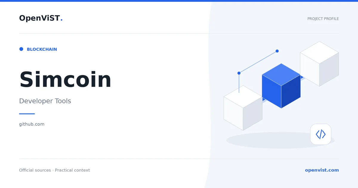 Simcoin — OpenViST project profile in Developer Tools.