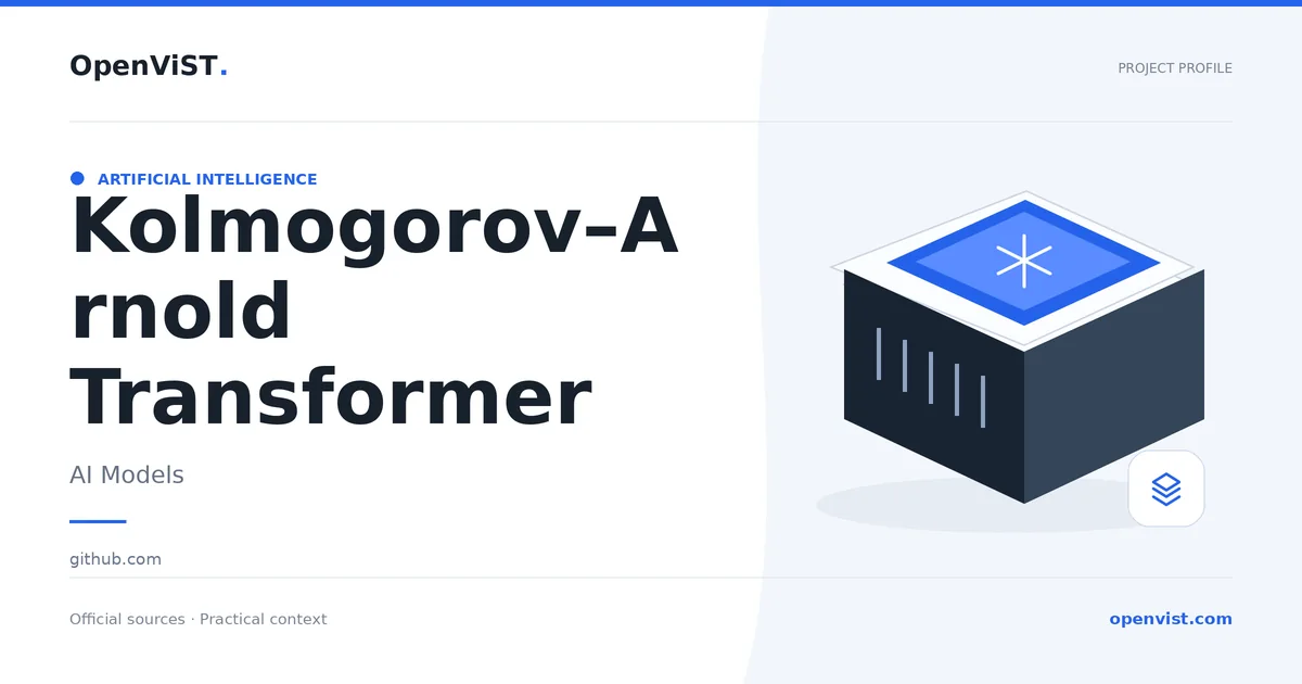 Kolmogorov–Arnold Transformer — OpenViST project profile in AI Models.