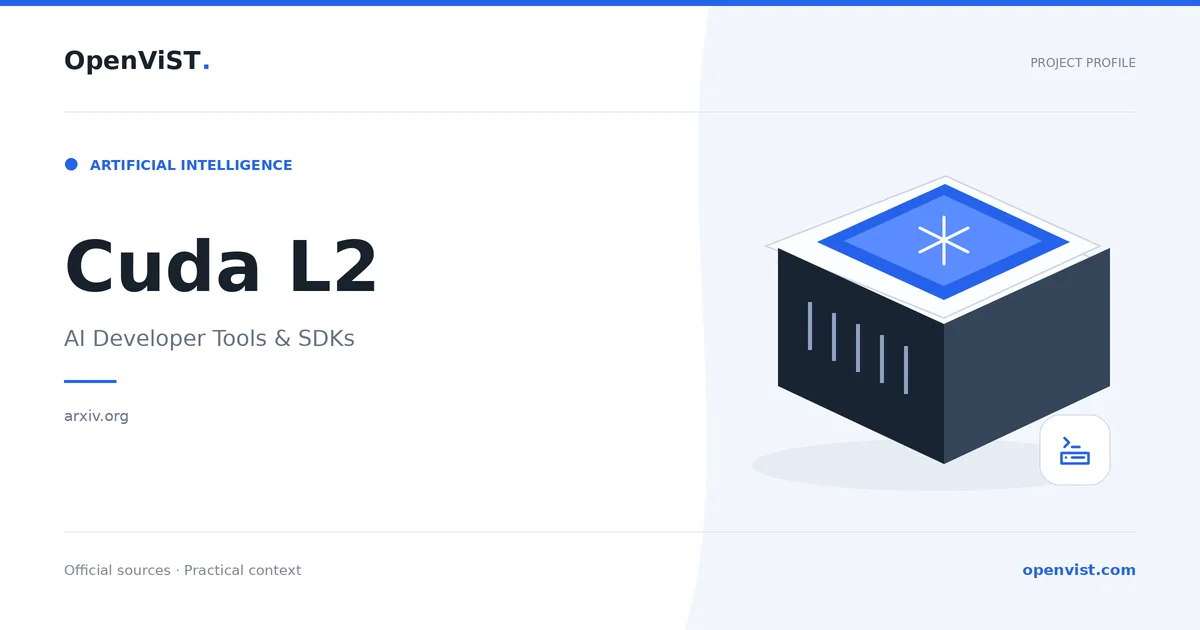Cuda L2 — OpenViST project profile in AI Developer Tools & SDKs.