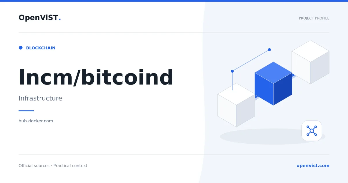 lncm/bitcoind — OpenViST project profile in Infrastructure.