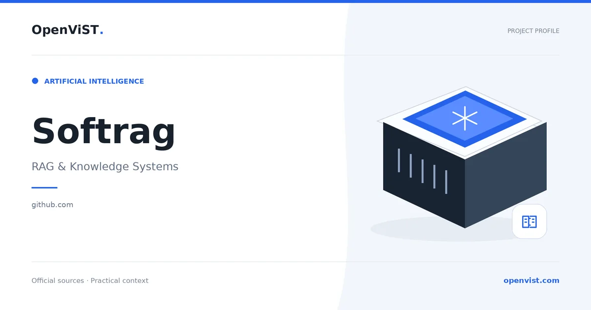 Softrag — OpenViST project profile in RAG & Knowledge Systems.