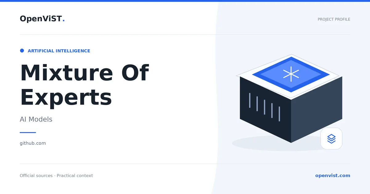 Mixture Of Experts — OpenViST project profile in AI Models.
