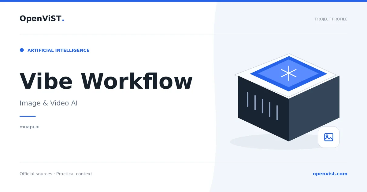 Vibe Workflow — OpenViST project profile in Image & Video AI.