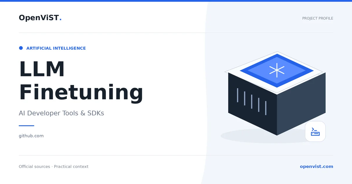 LLM Finetuning — OpenViST project profile in AI Developer Tools & SDKs.