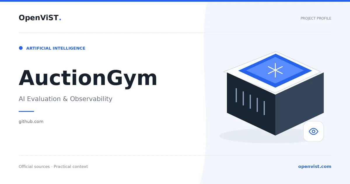 AuctionGym — OpenViST project profile in AI Evaluation & Observability.