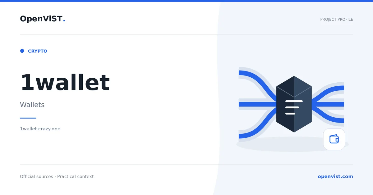 1wallet — OpenViST project profile in Wallets.