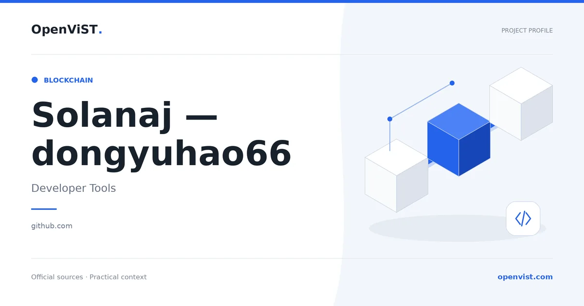Solanaj — dongyuhao66 — OpenViST project profile in Developer Tools.