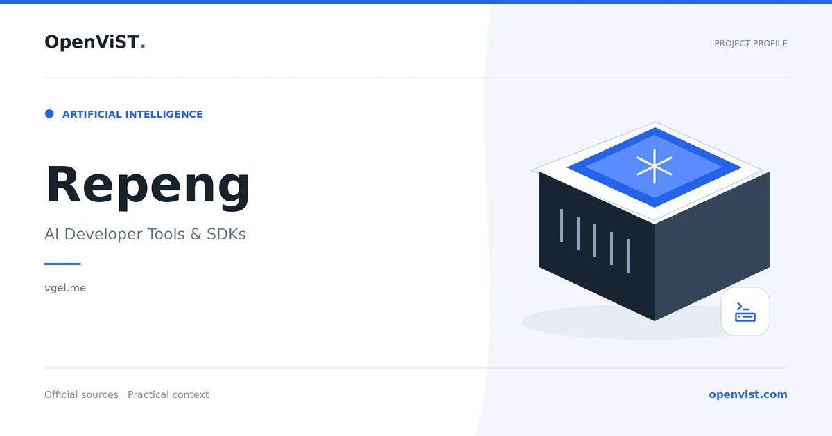 Repeng — OpenViST project profile in AI Developer Tools & SDKs.