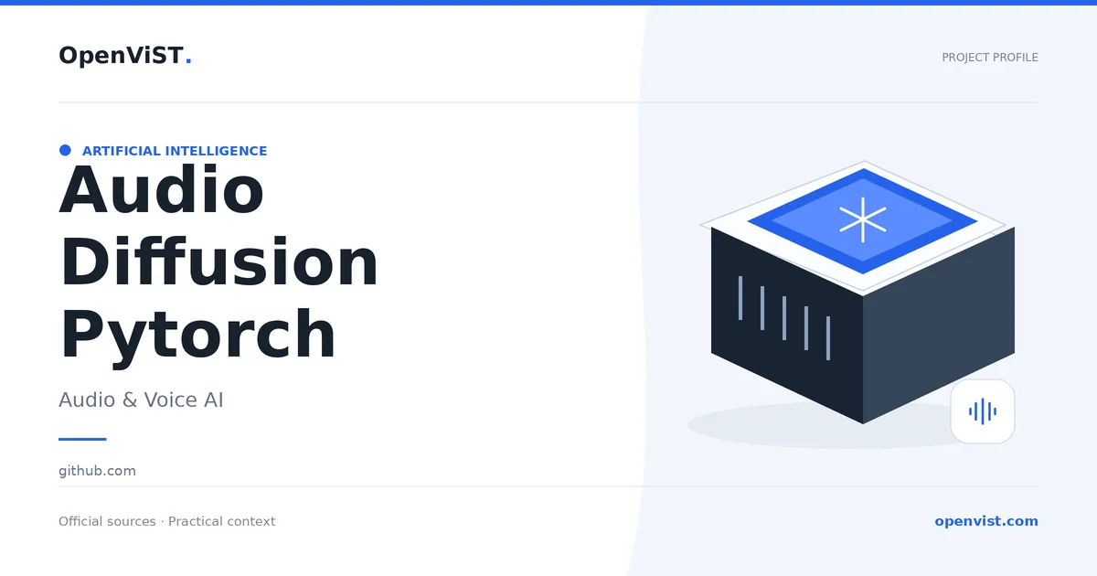 Audio Diffusion Pytorch — OpenViST project profile in Audio & Voice AI.