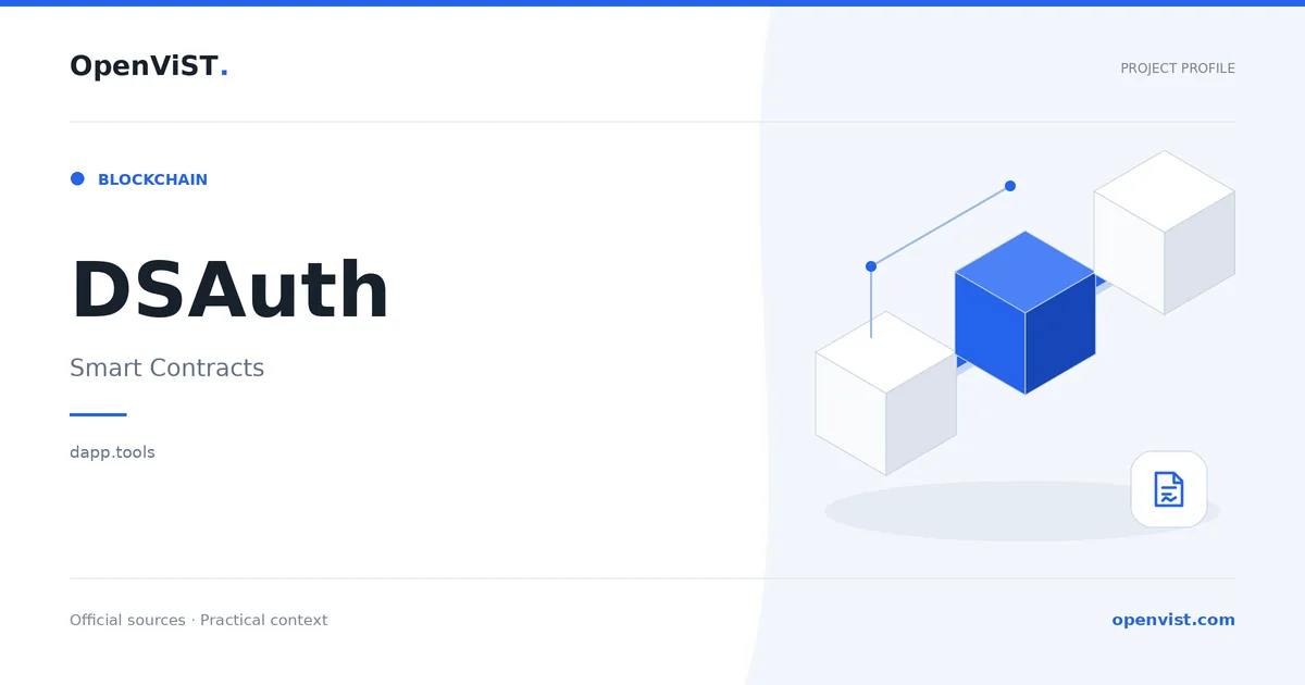 DSAuth — OpenViST project profile in Smart Contracts.