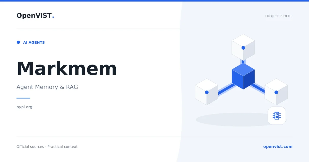 Markmem — OpenViST project profile in Agent Memory & RAG.