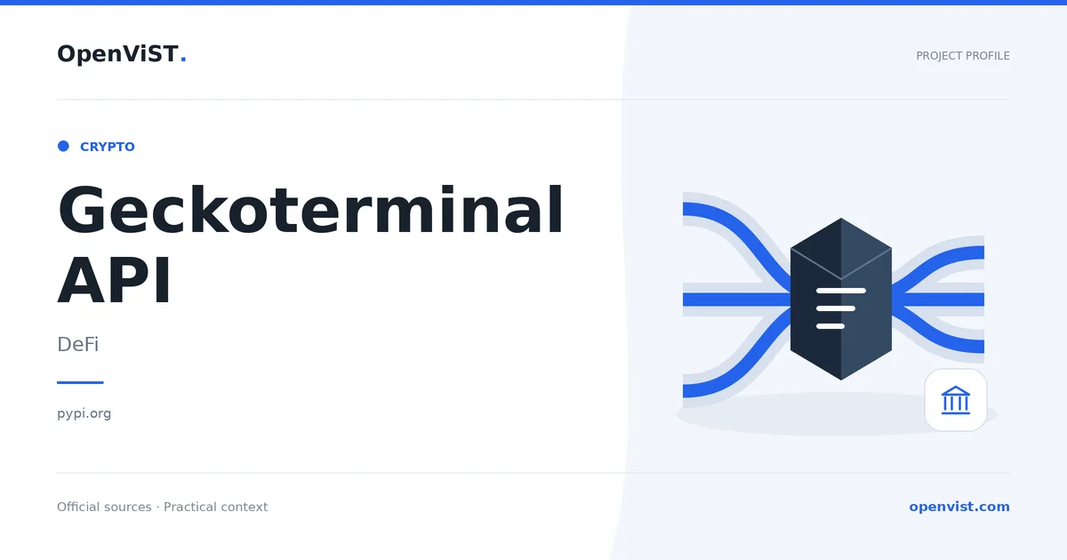 Geckoterminal API — OpenViST project profile in DeFi.