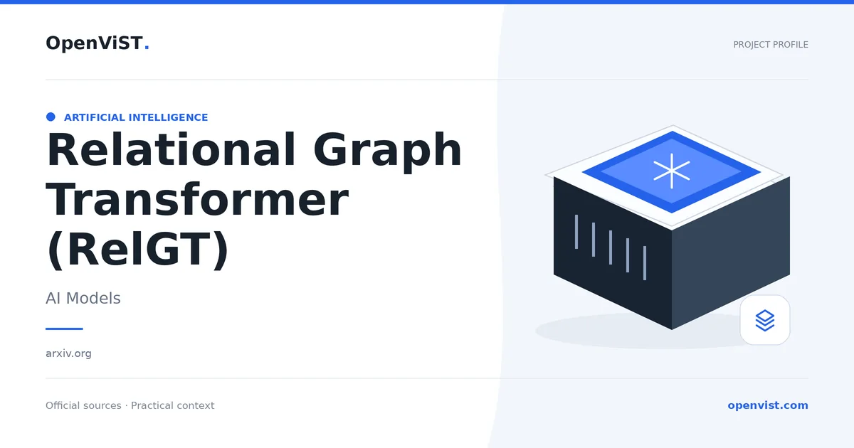 Relational Graph Transformer (RelGT) — OpenViST project profile in AI Models.