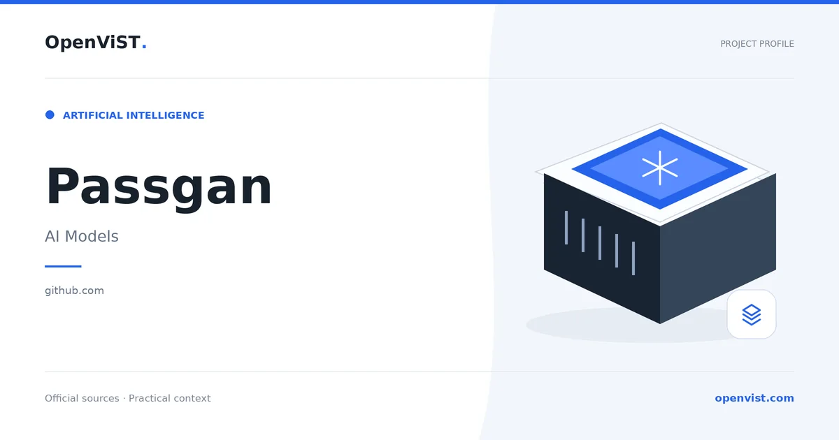 Passgan — OpenViST project profile in AI Models.