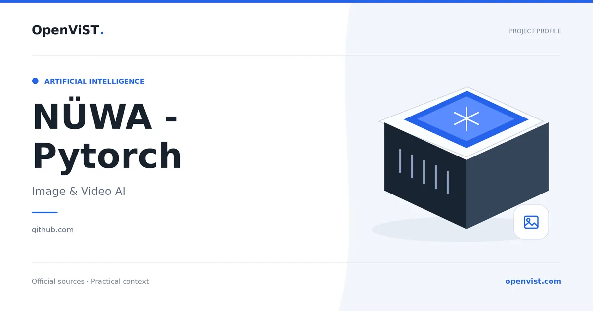 NÜWA - Pytorch — OpenViST project profile in Image & Video AI.