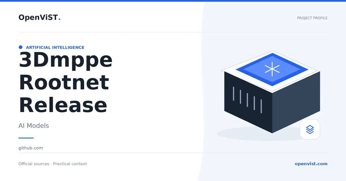 3Dmppe Rootnet Release — OpenViST project profile in AI Models.