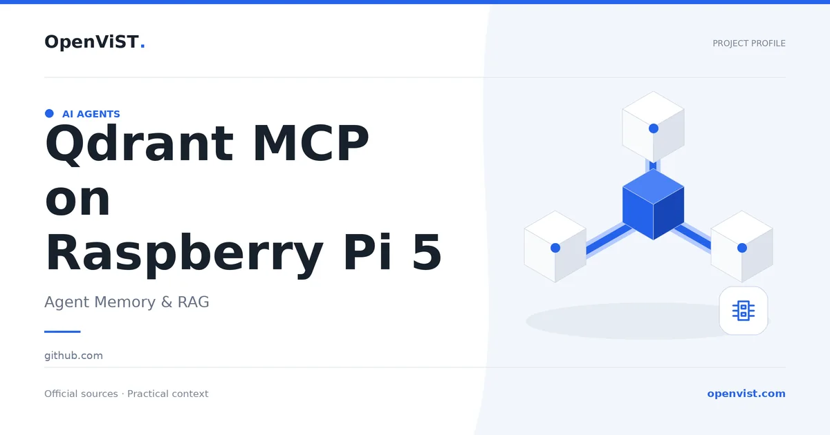 Qdrant MCP on Raspberry Pi 5 — OpenViST project profile in Agent Memory & RAG.