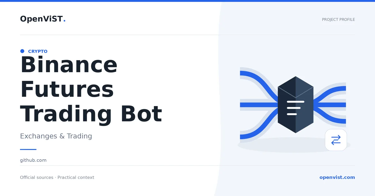 Binance Futures Trading Bot — OpenViST project profile in Exchanges & Trading.