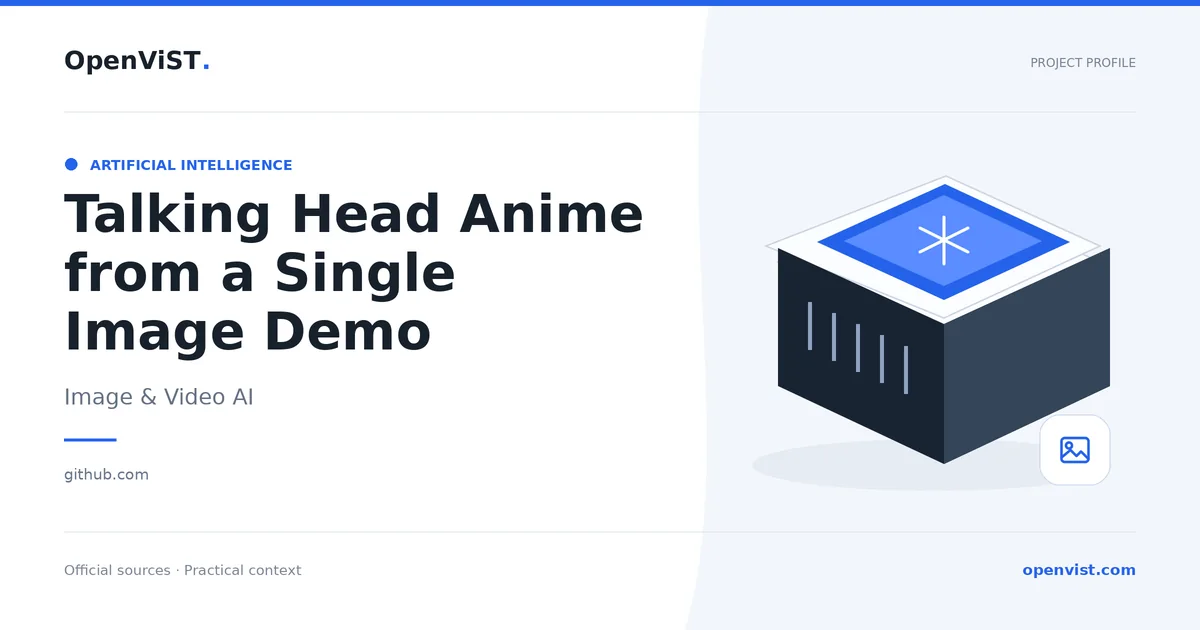 Talking Head Anime from a Single Image Demo — OpenViST project profile in Image & Video AI.