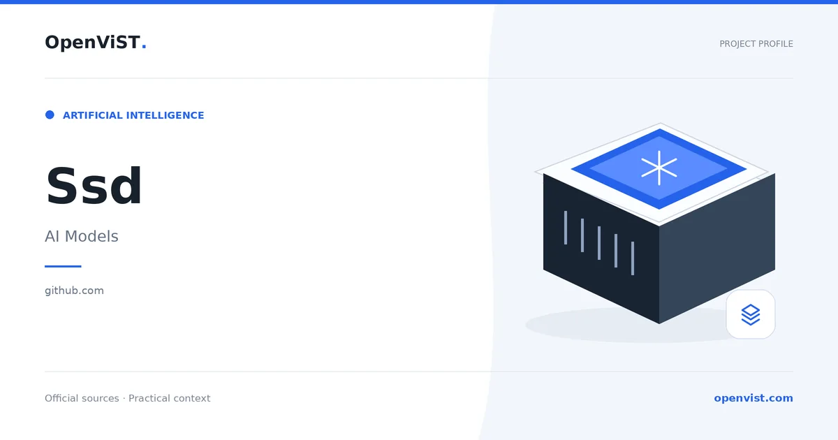 Ssd — OpenViST project profile in AI Models.