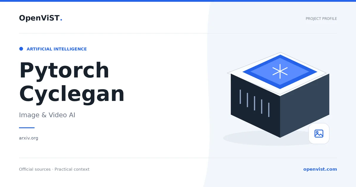 Pytorch Cyclegan — OpenViST project profile in Image & Video AI.