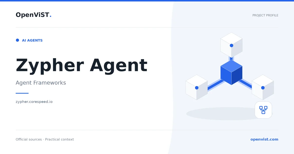 Zypher Agent — OpenViST project profile in Agent Frameworks.