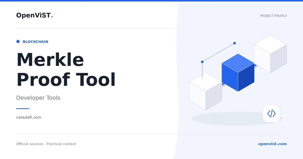 Merkle Proof Tool — OpenViST project profile in Developer Tools.