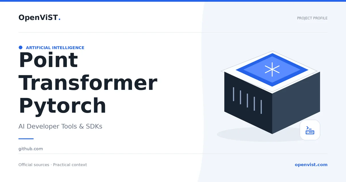 Point Transformer Pytorch — OpenViST project profile in AI Developer Tools & SDKs.