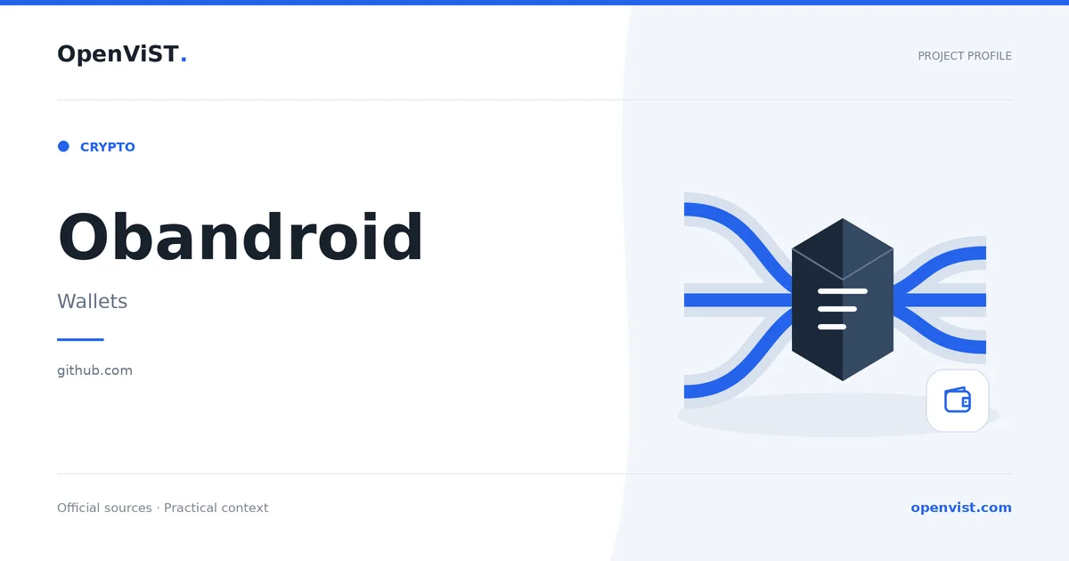 Obandroid — OpenViST project profile in Wallets.