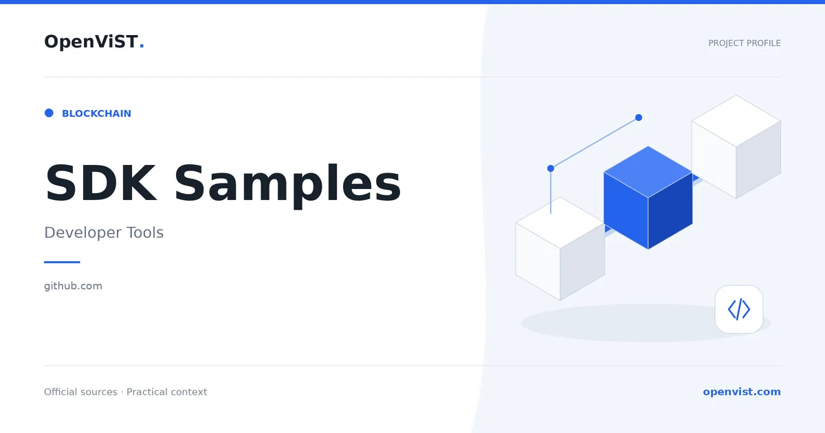 SDK Samples — OpenViST project profile in Developer Tools.