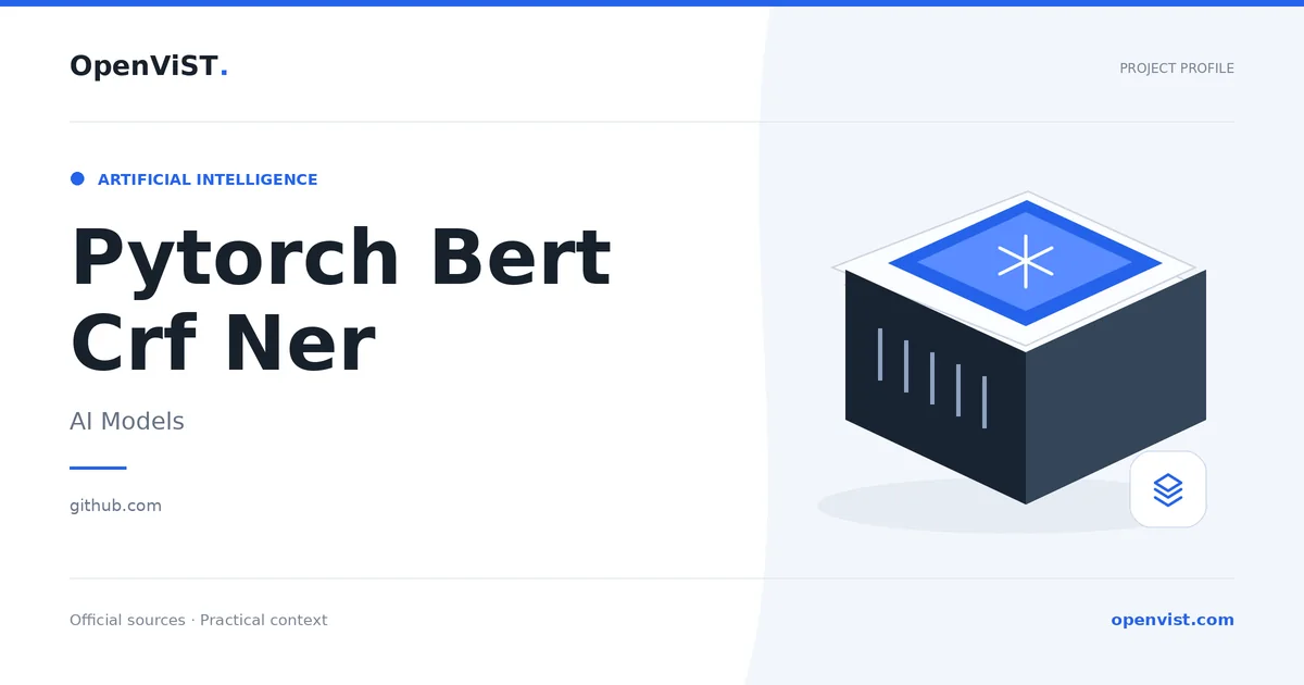 Pytorch Bert Crf Ner — OpenViST project profile in AI Models.