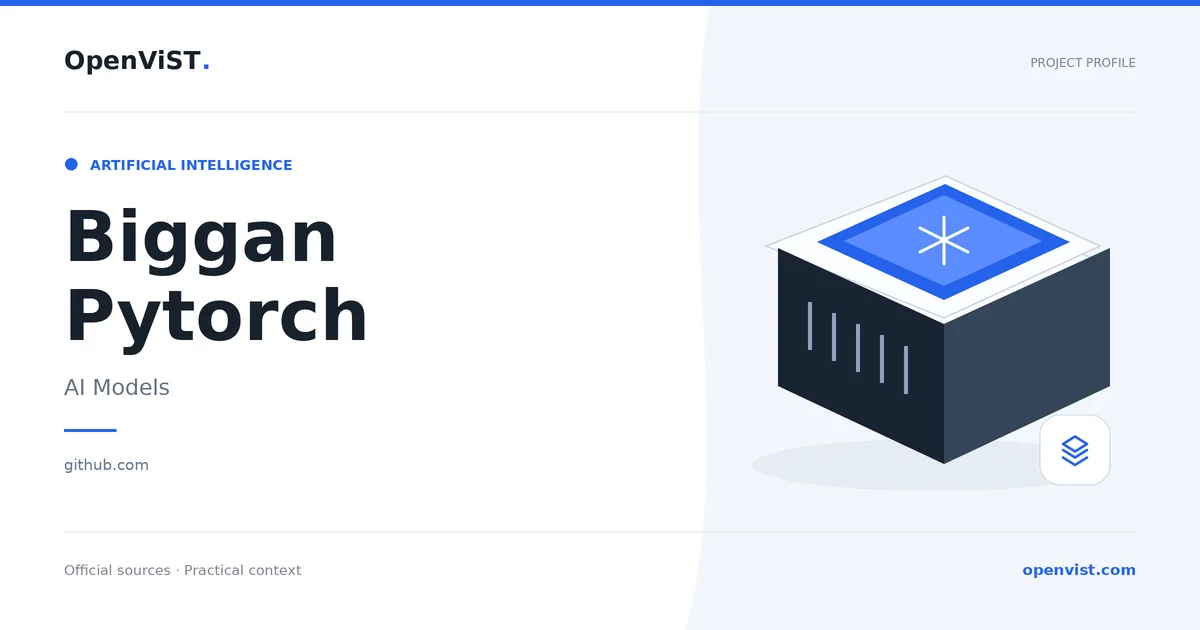 Biggan Pytorch — OpenViST project profile in AI Models.