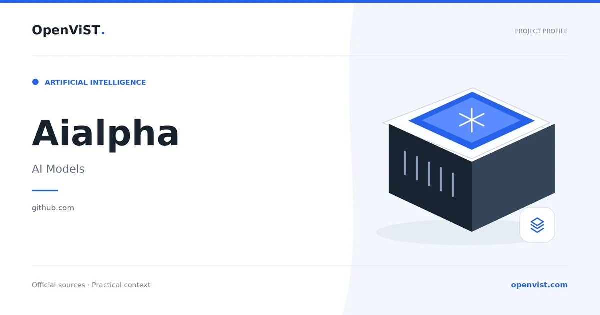 Aialpha — OpenViST project profile in AI Models.