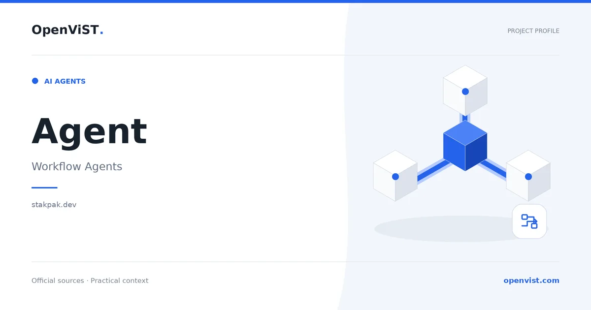 Agent — OpenViST project profile in Workflow Agents.
