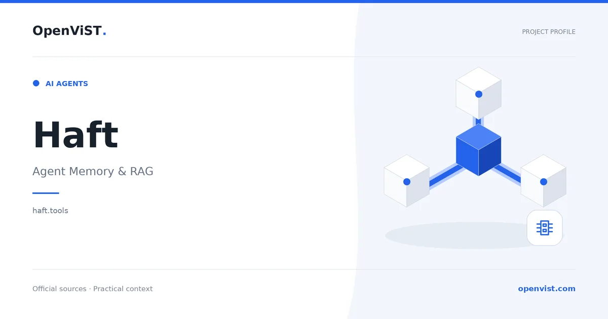 Haft — OpenViST project profile in Agent Memory & RAG.
