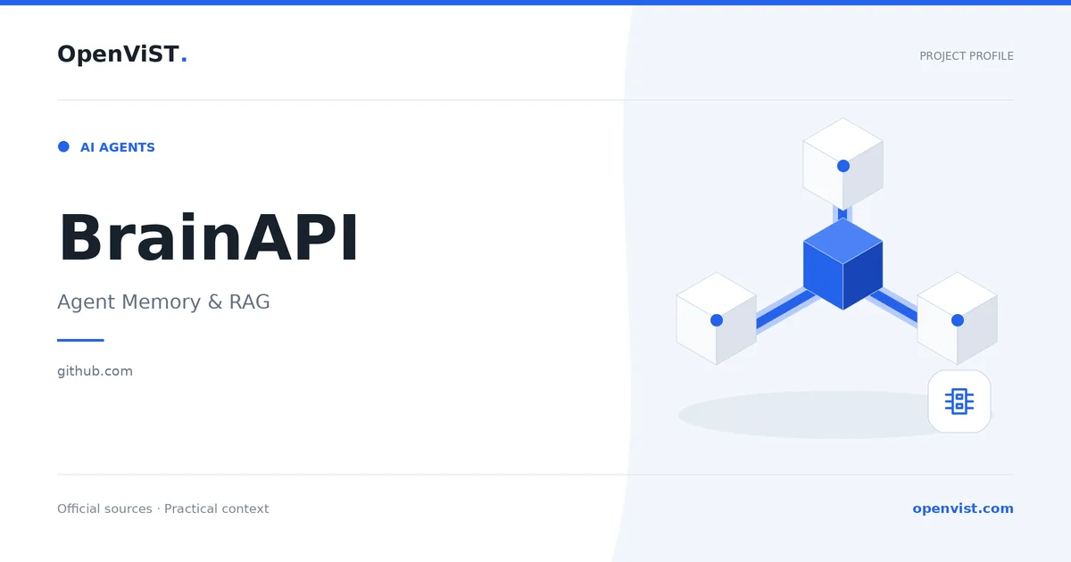 BrainAPI — OpenViST project profile in Agent Memory & RAG.