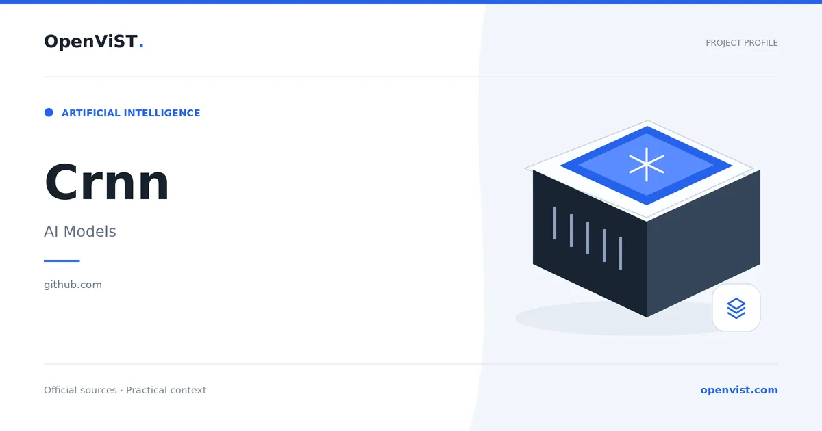 Crnn — OpenViST project profile in AI Models.