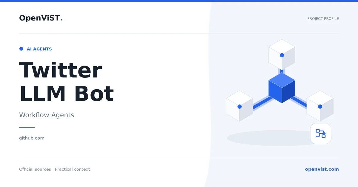 Twitter LLM Bot — OpenViST project profile in Workflow Agents.