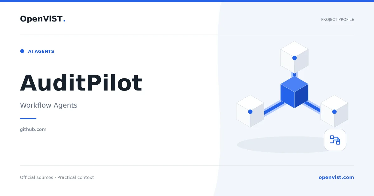AuditPilot — OpenViST project profile in Workflow Agents.