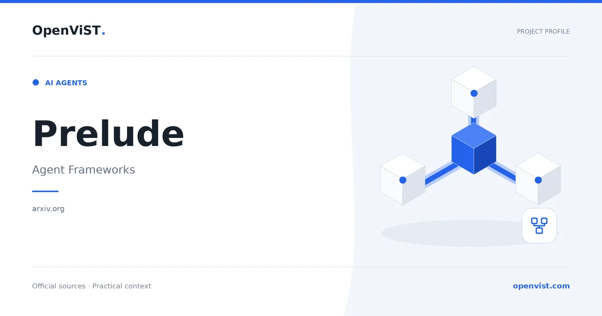 Prelude — OpenViST project profile in Agent Frameworks.