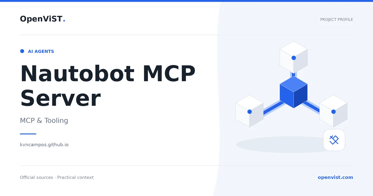 Nautobot MCP Server — OpenViST project profile in MCP & Tooling.