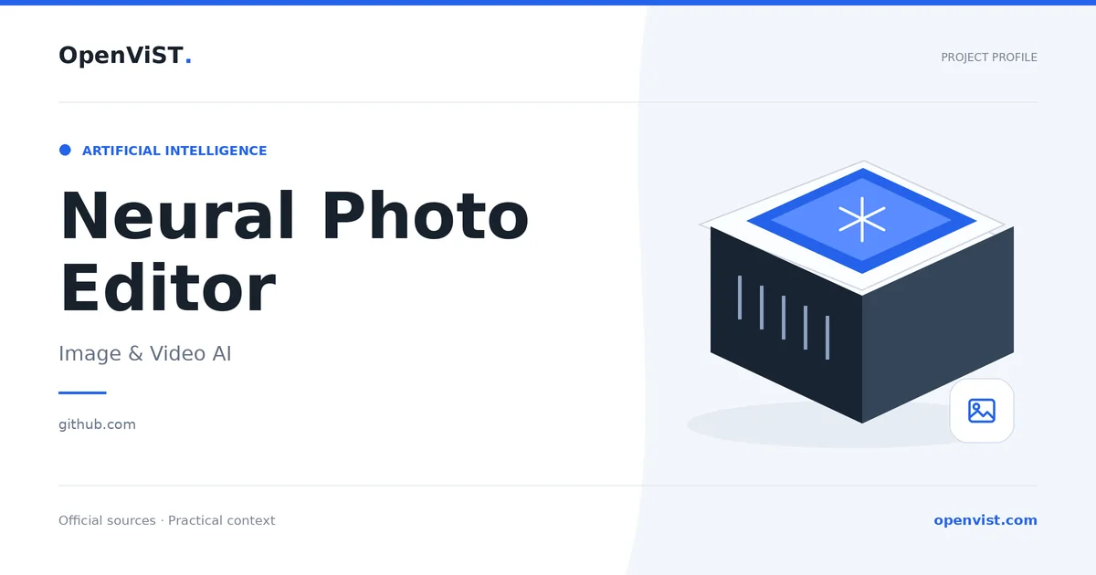 Neural Photo Editor — OpenViST project profile in Image & Video AI.