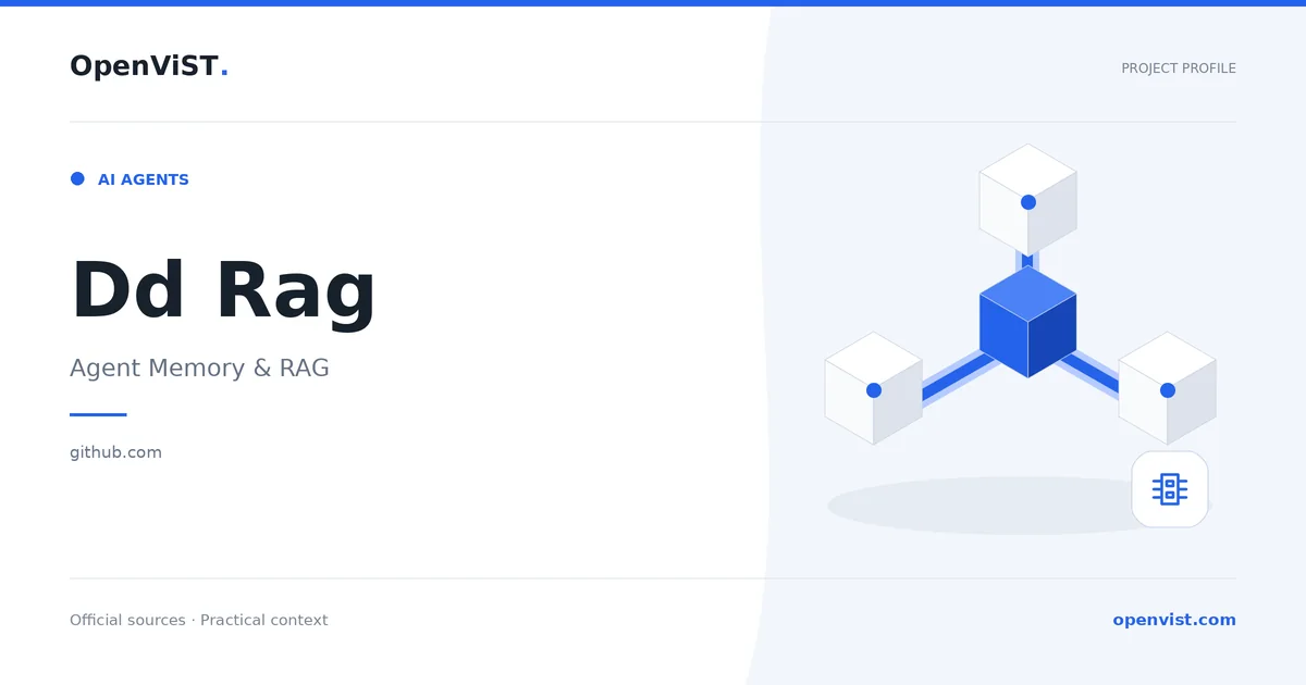 Dd Rag — OpenViST project profile in Agent Memory & RAG.