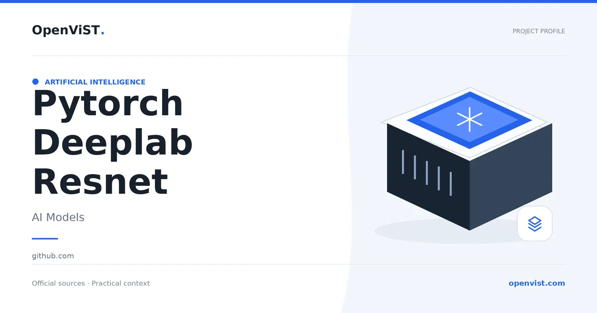 Pytorch Deeplab Resnet — OpenViST project profile in AI Models.