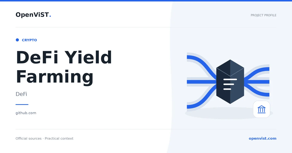 DeFi Yield Farming — OpenViST project profile in DeFi.