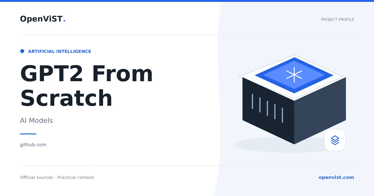 GPT2 From Scratch — OpenViST project profile in AI Models.