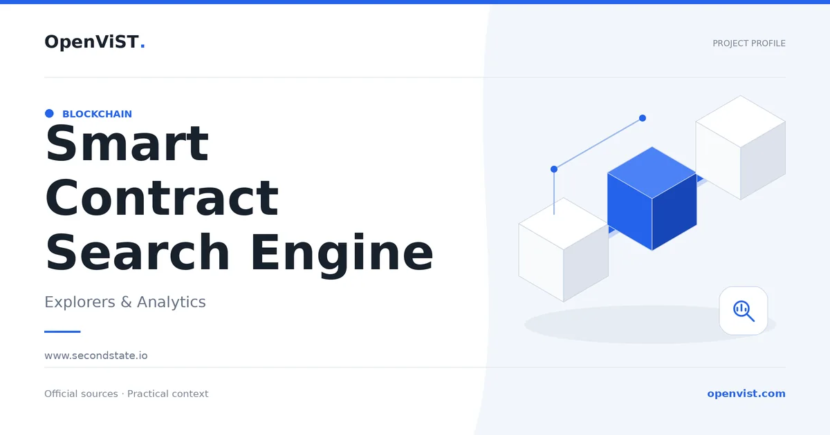 Smart Contract Search Engine — OpenViST project profile in Explorers & Analytics.