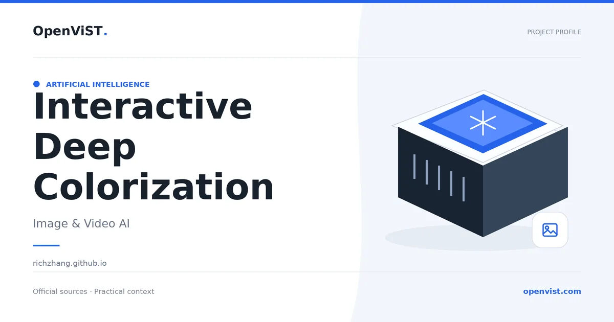 Interactive Deep Colorization — OpenViST project profile in Image & Video AI.